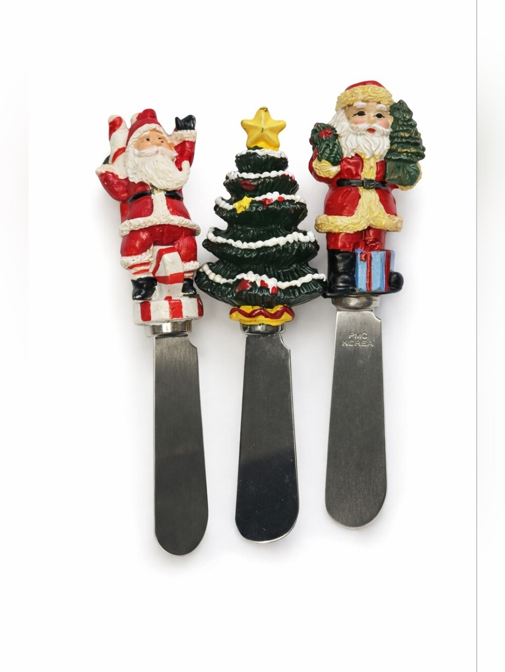 Christmas Santa & Tree Spreader Knives – Set of 3